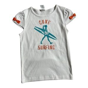 Gymboree Short Sleeve Girls White Top. NWT size 7